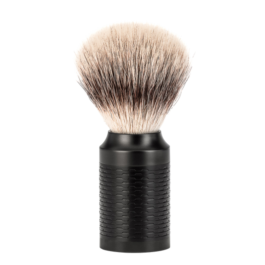 MUHLE ROCCA 31M96 SILVERTIP FIBRE® SHAVING BRUSH- JET BLACK