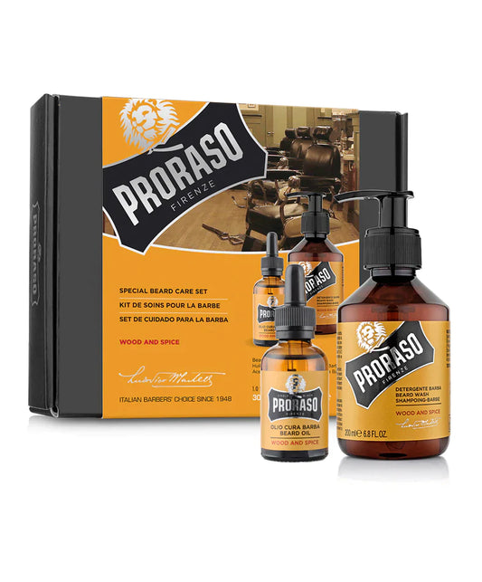PRORASO Beard Duo Kit - Blackwood Barbers