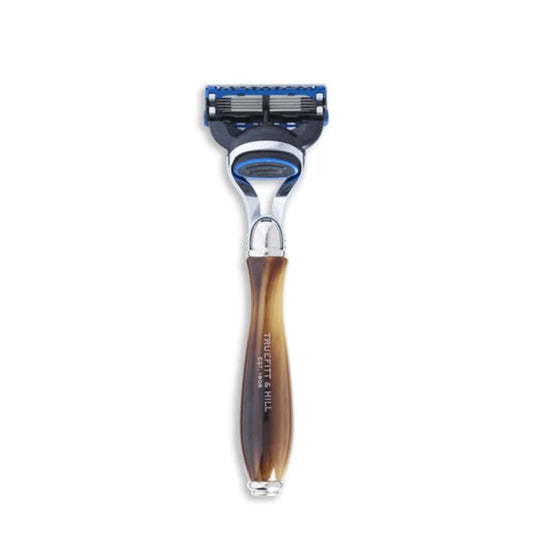 Truefitt & Hill Wellington Razor – Fusion 5 Blade – Horn