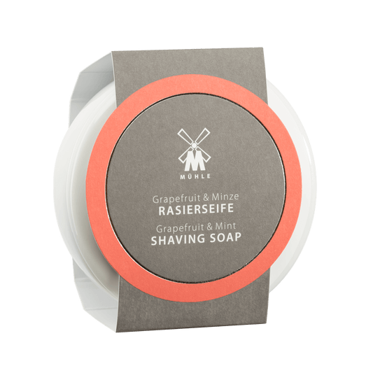 MUHLE SHAVING SOAP IN PORCELAIN BOWL- GRAPEFRUIT & MINT - Blackwood Barbers