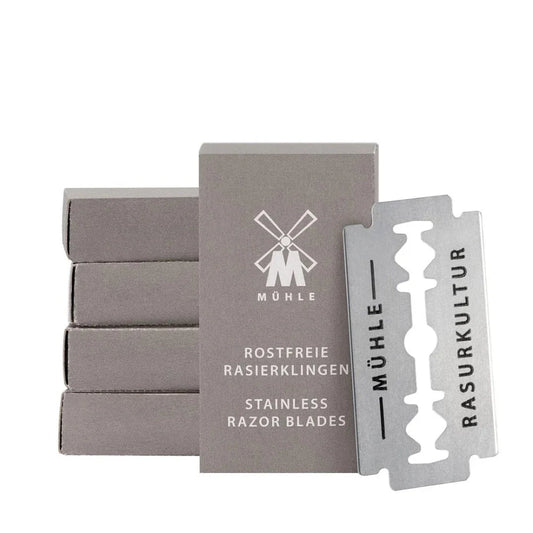 MUHLE STAINLESS STEEL DOUBLE EDGE BLADES (50) - Blackwood Barbers
