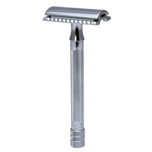 MERKUR 23C SAFETY RAZOR LONG HANDLE CLASSIC CHROME - Blackwood Barbers