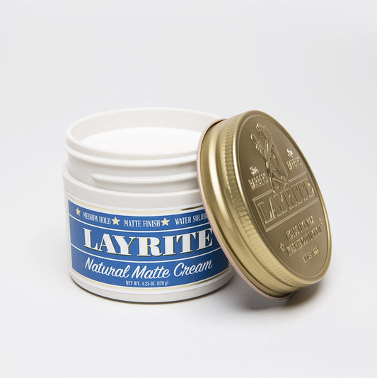 LAYRITE NATURAL MATTE CREAM POMADE - Blackwood Barbers