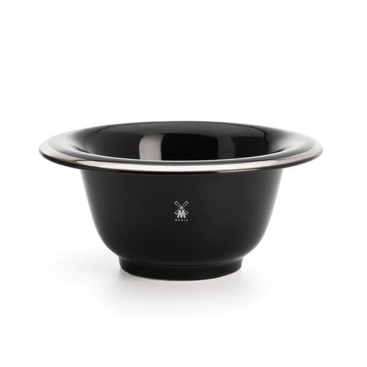 MUHLE  SHAVING BOWL- BLACK PORCELAIN - Blackwood Barbers