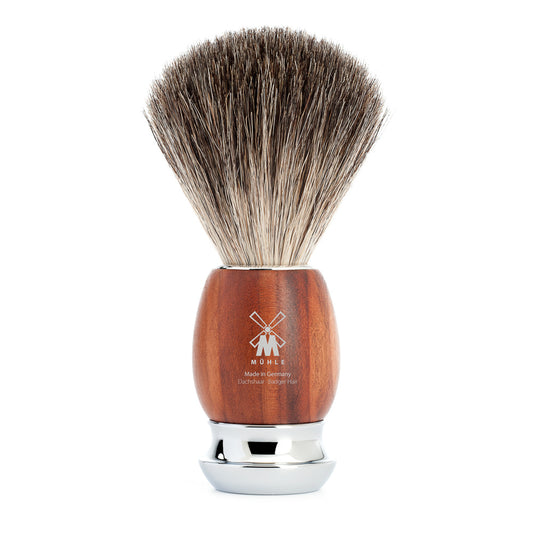 MUHLE Vivo Pure Badger Brush PLUM TREE WOOD HANDLE 81 H 331 - Blackwood Barbers