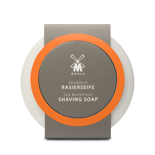 MUHLE SHAVING SOAP IN PORCELAIN BOWL- SEA BUCKTHORN - Blackwood Barbers