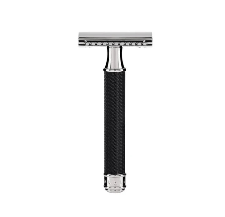 MUHLE TRADITIONAL R89 CLOSED COMB SAFETY RAZOR– BLACK HANDLE