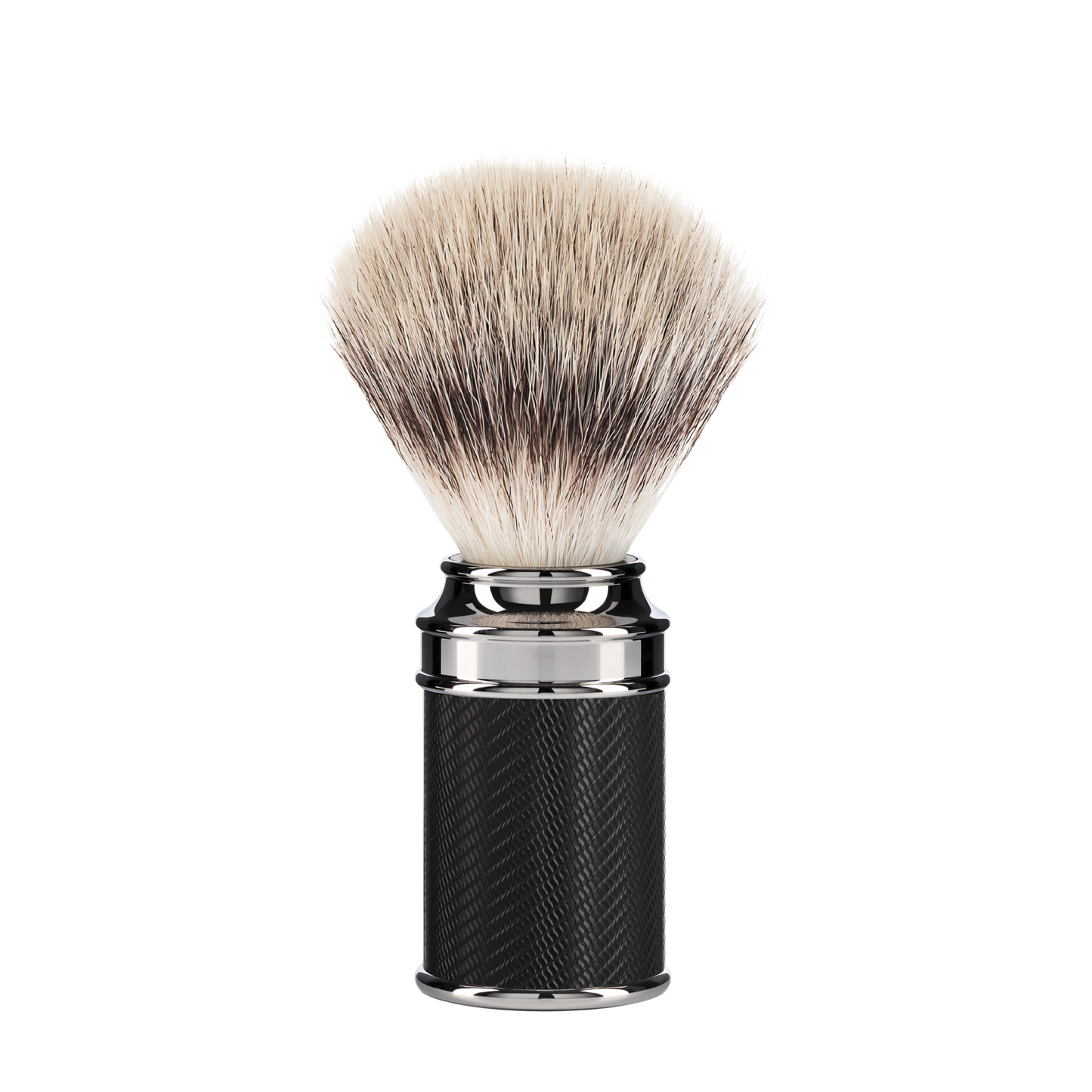 MUHLE 31M89BLACK SILVERTIP FIBRE® SHAVING BRUSH - BLACK METAL