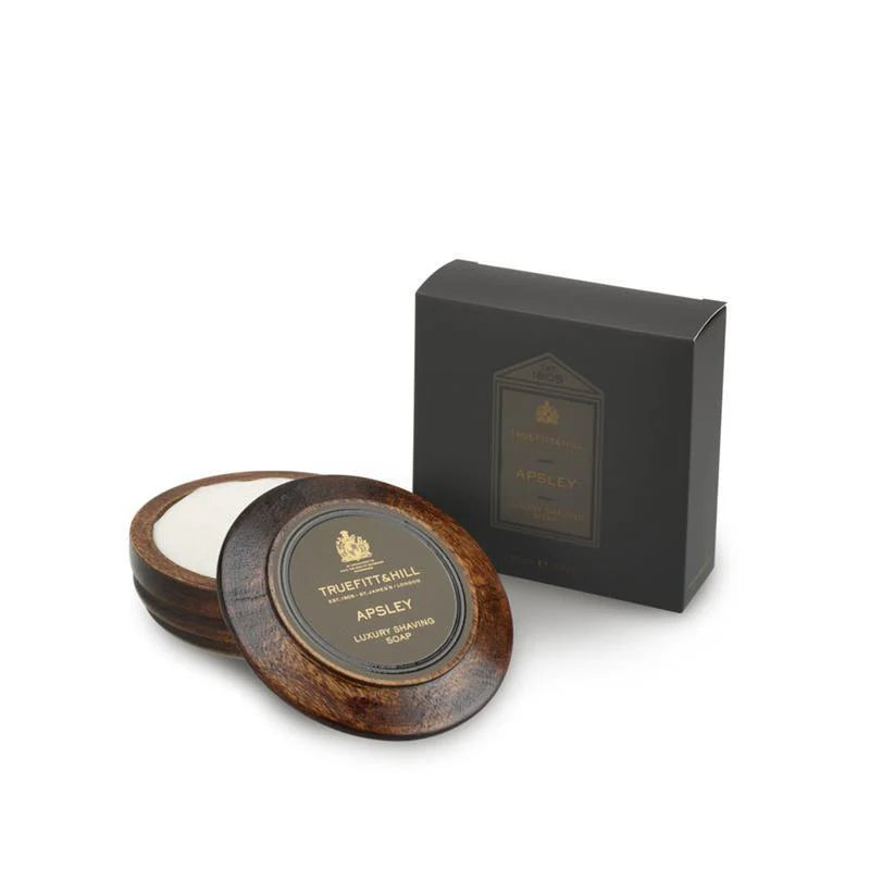 TRUEFITT & HILL APSLEY LUXURY SHAVING SOAP IN WOODEN BOWL