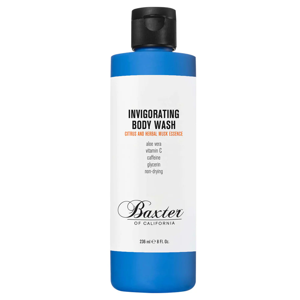 BAXTER OF CALIFORNIA INVIGORATING BODY WASH- CITRUS & HERBAL MUSK ESSENCE 236mL