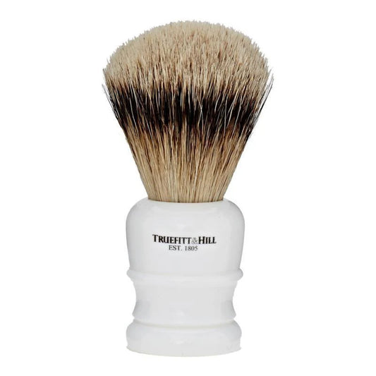 TRUEFITT & HILL WELLINGTON SUPER BADGER SHAVING BRUSH - PORCELAIN