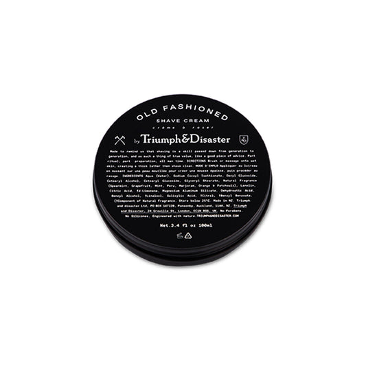 TRIUMPH & DISASTER Old Fashioned Shave Cream Jar 100mL - Blackwood Barbers
