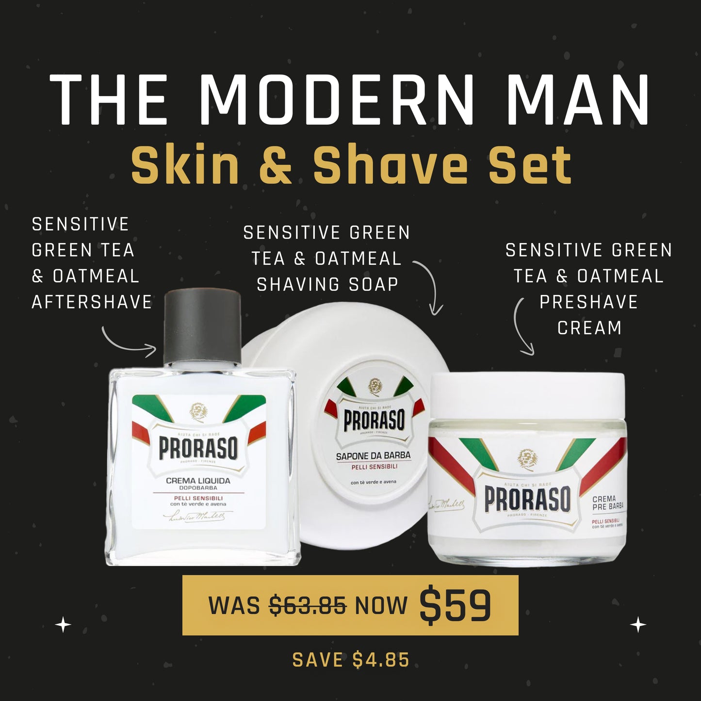 The Modern Man Skin & Shave Set