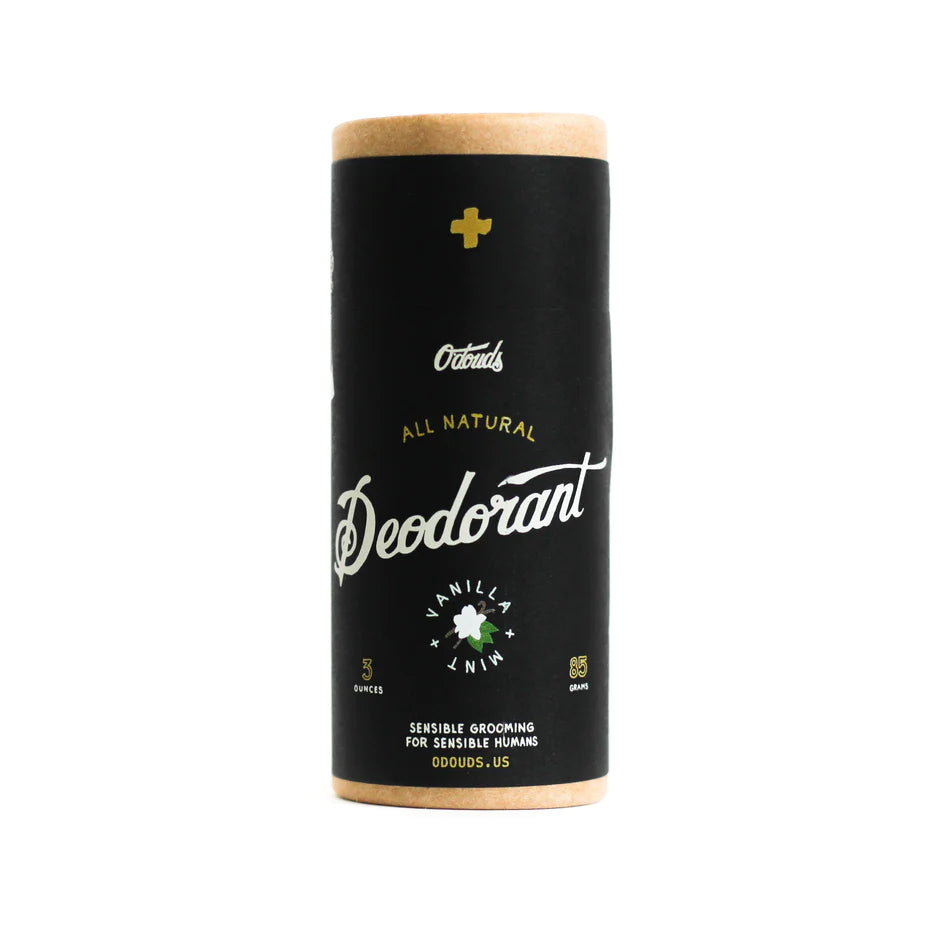 O'DOUDS DEODORANT- VANILLA & MINT DEODORANT 85g