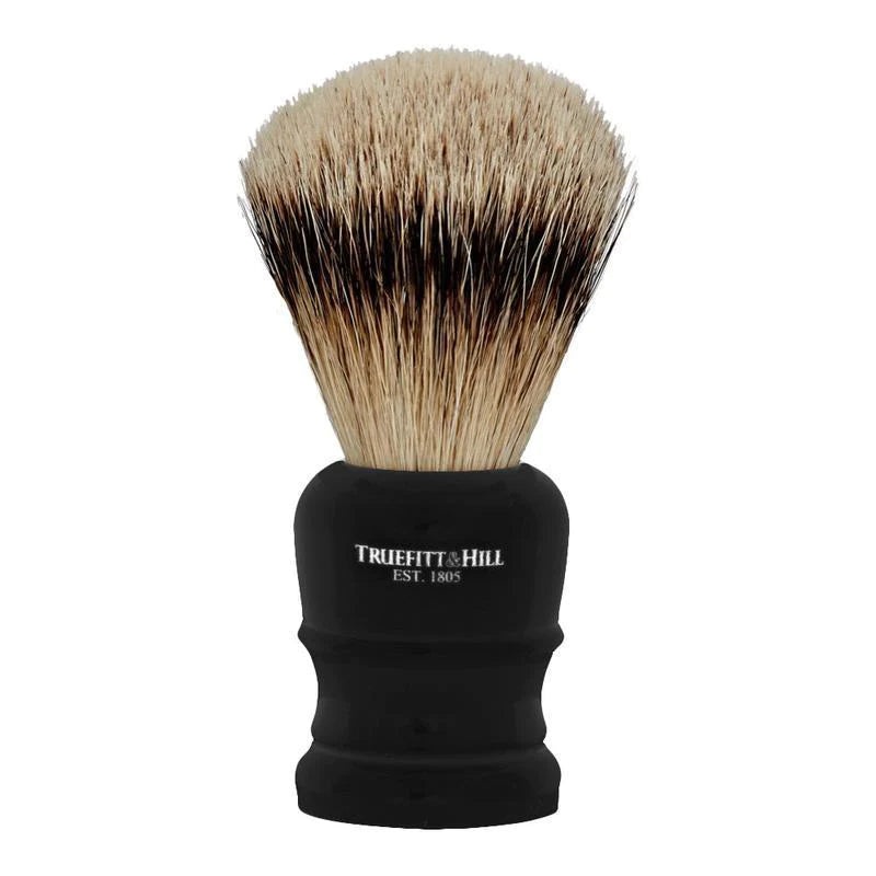 TRUEFITT & HILL WELLINGTON SUPER BADGER SHAVING BRUSH - EBONY