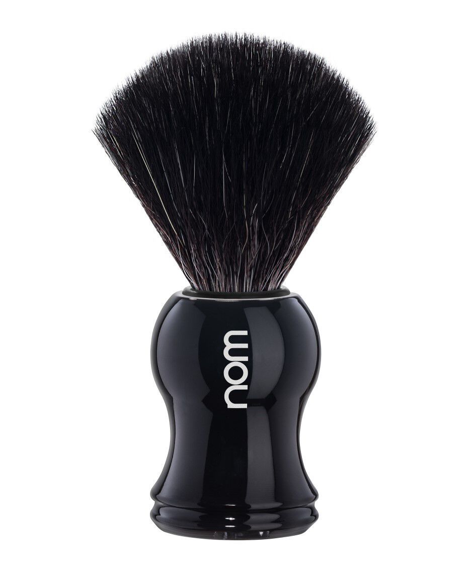 NOM GUSTAV BLACK FIBRE SHAVING BRUSH - BLACK