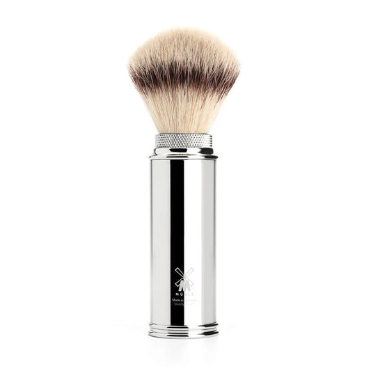 MUHLE TRAVEL M20 SILVERTIP FIBRE® SHAVING BRUSH – METAL