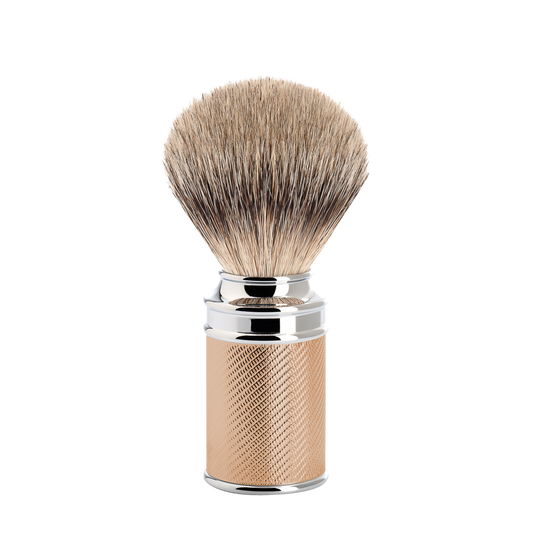 MUHLE TRADITIONAL M89 SILVERTIP BADGER HAIR SHAVING BRUSH – ROSEGOLD