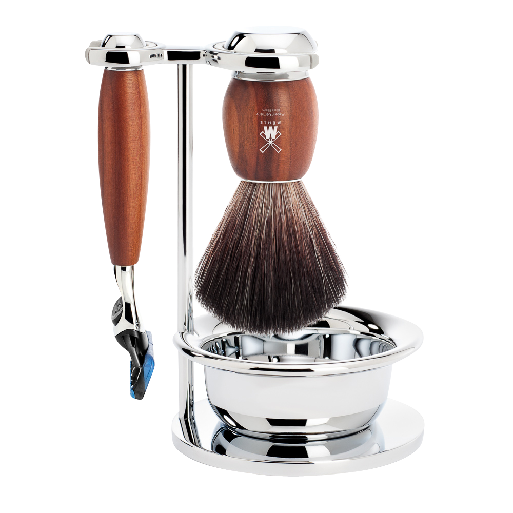 Muhle Vivo S 81 H 331 SF 4 Piece Shaving Set – Plum Wood - Blackwood Barbers