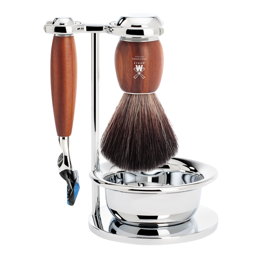 Muhle Vivo S 81 H 331 SF 4 Piece Shaving Set – Plum Wood - Blackwood Barbers