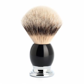 MUHLE SOPHIST SILVERTIP BADGER HAIR SHAVING BRUSH- BLACK RESIN