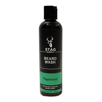 STAG SUPPLY BLACK ACTIVATED CHARCOAL BEARD WASH- PEPPERMINT