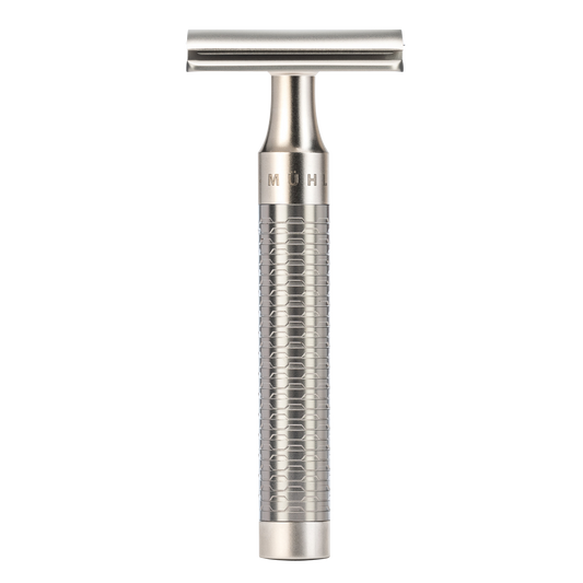 Muhle 99XR94 ROCCA Closed Comb Saftey Razor, Stainless Steel Handle