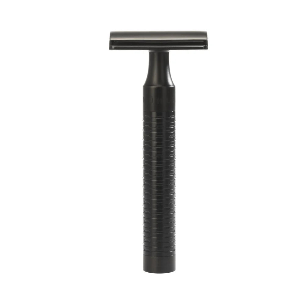 MUHLE ROCCA JET BLACK STAINLESS STEEL SAFETY RAZOR