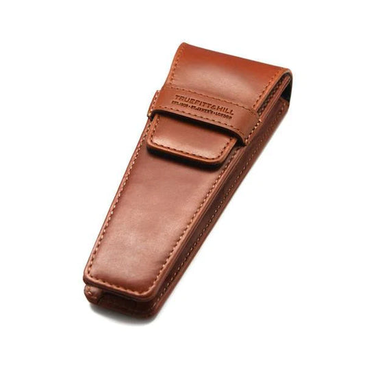 TRUEFITT & HILL RAZOR TRAVEL HOLDER- TAN