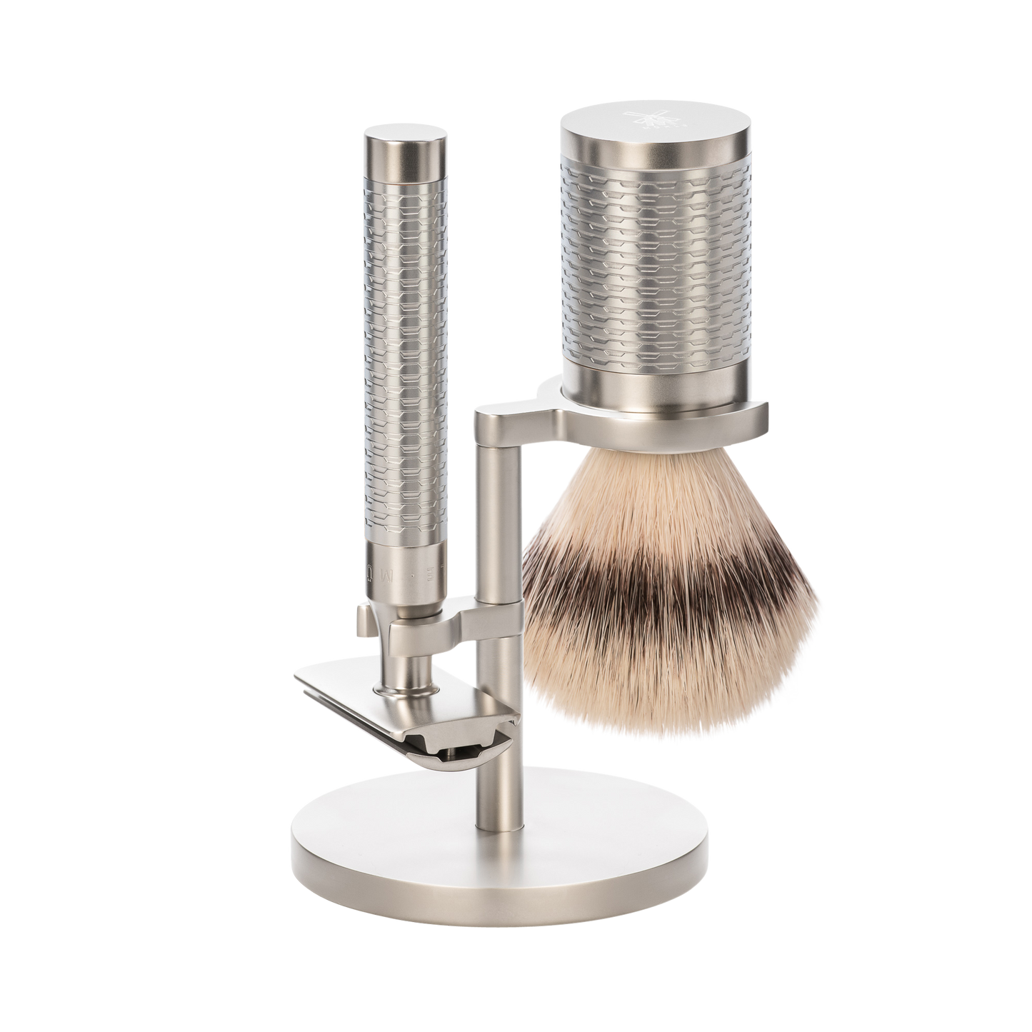 MUHLE ROCCA 3-PIECE SHAVING SET -STAINLESS STEEL