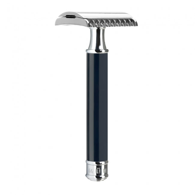 MUHLE Open comb safety razor. high-grade resin black handle - Blackwood Barbers